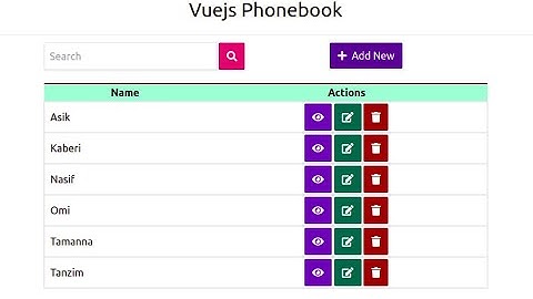 Laravel and Vue Js CRUD with TailwindCss and SweetAlert