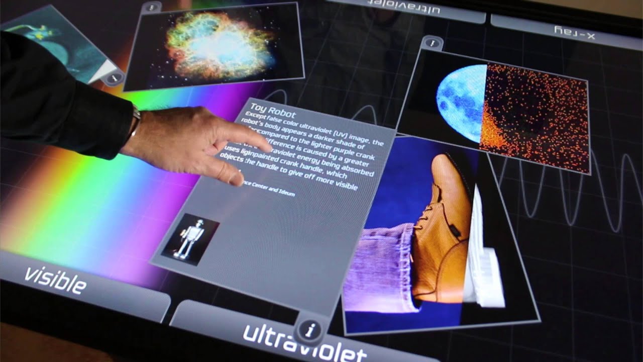 Ideum Pano 100" Multitouch Table - YouTube