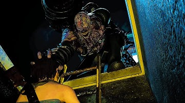 Resident Evil 3 Remake Flamethrower FIXED CAMERA Battle 4K