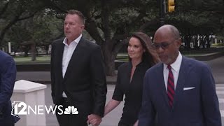 Husband of former news anchor reaches plea deal in fraud case