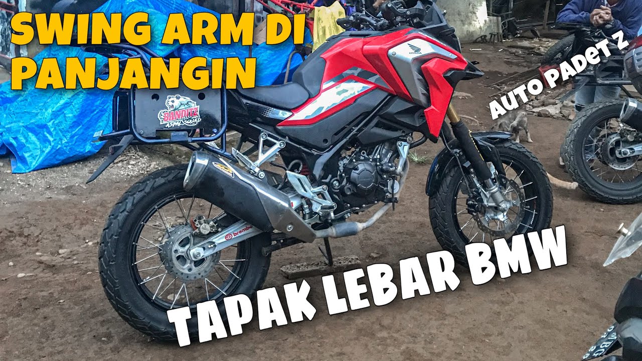 MODIFIKASI CB150X GANTI ARM DAN TAPAK LEBAR BMW | AUTO PADET