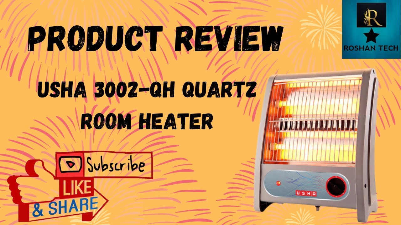 USHA 3002QH Quartz room heater complete review. YouTube