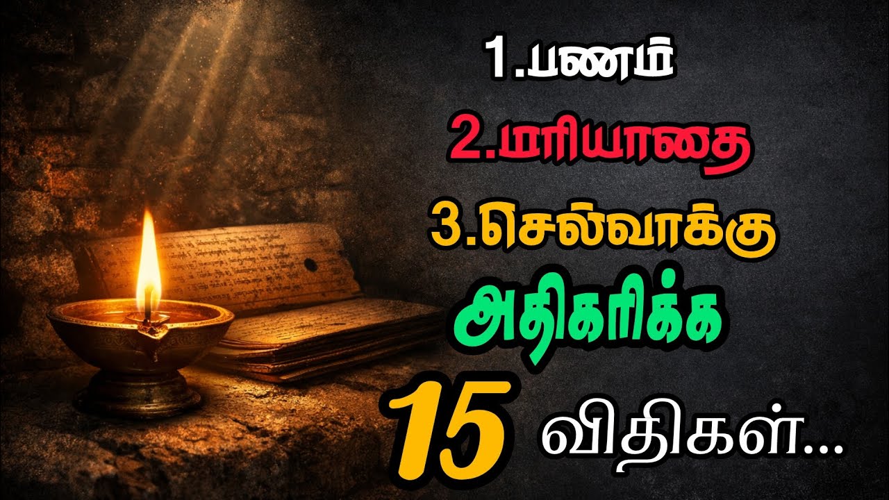 🔥பணம், மரியாதை, செல்வாக்கை அதிகரிக்க | வாழ்க்கையை மாற்றும் 15 விதிகள்
