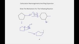 Carbocation Rearrangement Mechanism For A Ring Expansion (With An Example)