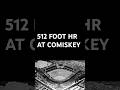 Babe Ruth’s 1927 512 foot bomb at Comiskey was the first to clear the roof