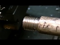 Tokarka nacinanie gwintu nożem tokarskim ( dokładny opis ) film na życzenie WIDZA