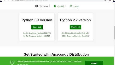 How to download anaconda python 2.7 and 3.7 version for Windows, Linux and Mac