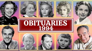 Celebrity Obituaries Famous Stars Who Died in 1994 Part 04 OBITUARIES TV