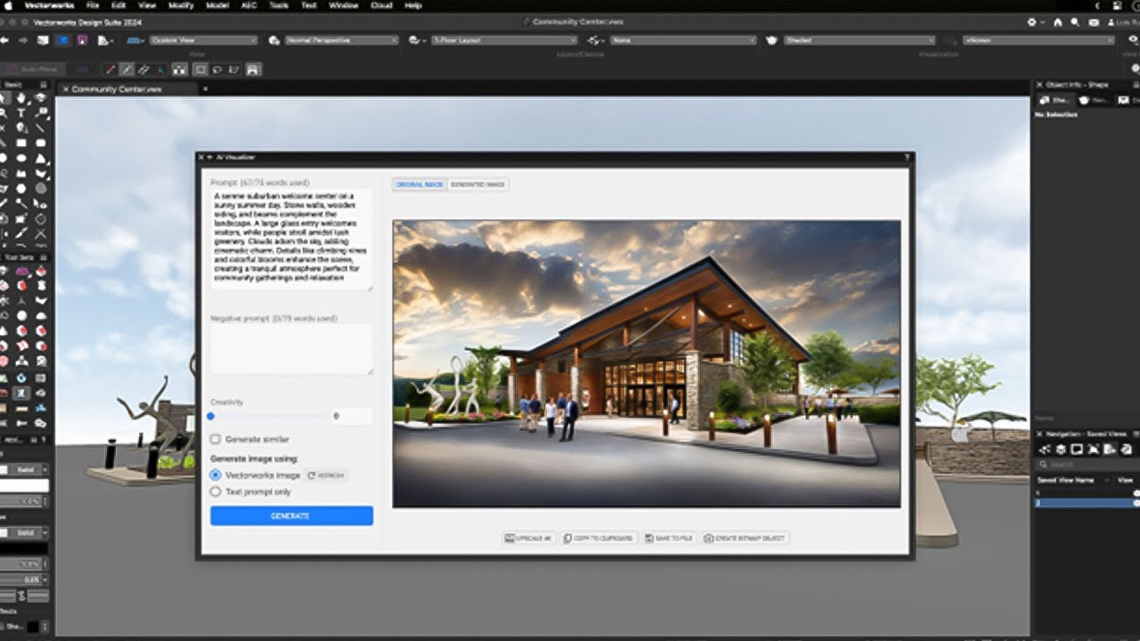 Visualizador IA no Vectorworks 2024 - Update 4