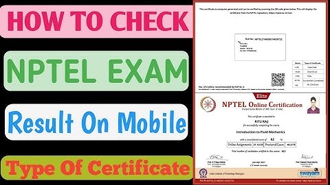 NPTEL RESULT ANNOUNCE #result2025