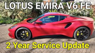 Lotus Emira 2 Year Service Update 13500 Mile Ownership Review V6 First Edition Sports Car