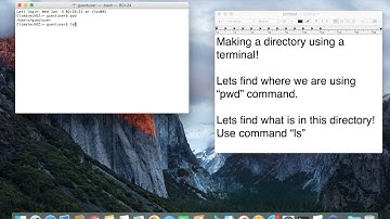 How to make a directory using Terminal in MAC OSX???
