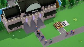 Parkitect (2018) 4k PC Gameplay - Completed Park, Night Ride, Daytime Rides, Noclip Entrance