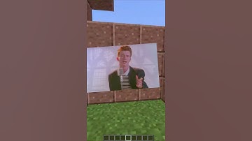 Getting Rick Rolled In Minecraft #Minecraft #Shorts