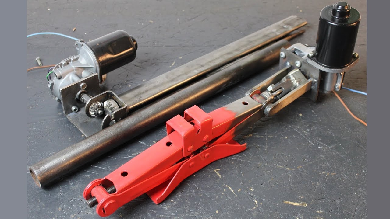 Build Powerful Linear Actuators from Windshield Wiper Motors and Car Jacks  picture