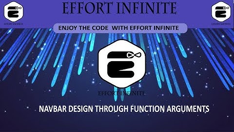 DESIGN NAVBAR THROUGH FUNCTION ARGUMENTS USING PHP