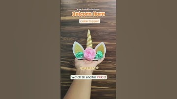 Unicorn Horn Cake Topper | The Baking Tools | Trending Cake Toppers