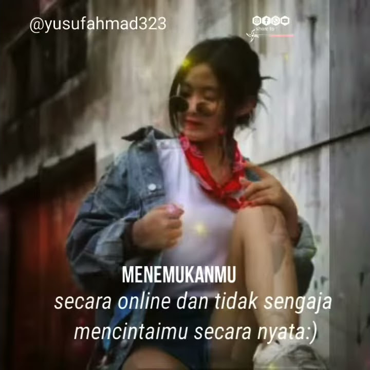 new story wa☺ yang ketemu pacar nya di dunia online☺