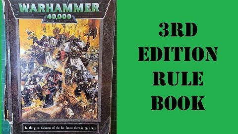 3rd edition Warhammer 40k rule book review - all the way from back in 1998!
