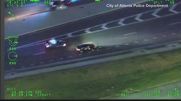 Bodycam video: Car chase, PIT maneuver, suspect on the run, Atlanta Police arrest man