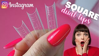 Come usare le DUAL TIP QUADRATE Passione Unghie &amp; Nailera 🤩 Instagram manicure trends