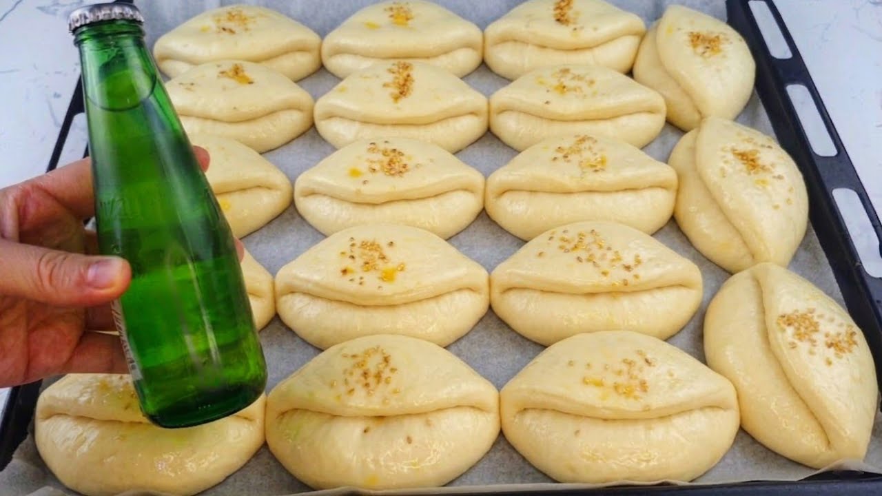 Maden Suyuna Limon Sıkıp Hamura Döktüm! 😱 Kat Kat Kabaran Katmer Poğaça Tarifi
