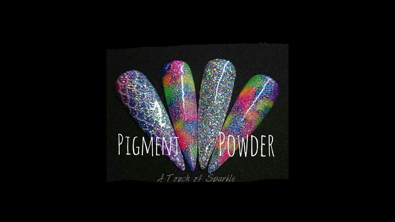 How to apply pigment powder to gel polish 