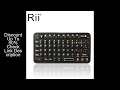 Rii 518BT Bluetooth Keyboard Mini Wireless Keyboard Mouse Remote Touchpad For Android TV Box PC