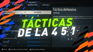 FIFA 23 Mejores Tacticas De Formacion 451 Con Laterales Ofensivos Y Linea De 3 En Defensa Tiki Taka