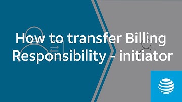 How to transfer Billing Responsibility - Initiator