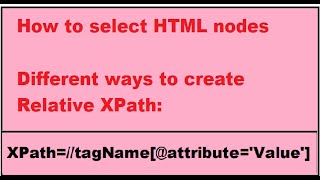 Different ways to create Relative XPath