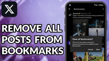 How To Remove All Posts From Bookmarks On X