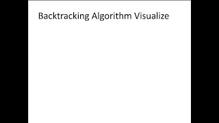 backtracking visualization