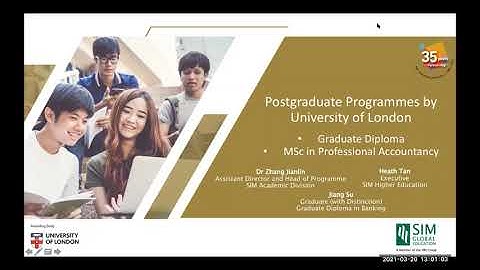 SIM-University of London Postgraduate Programmes Briefing