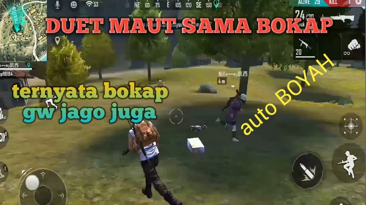 Mabar Sama Bokap Free Fireauto Booyah Free Fire Youtube