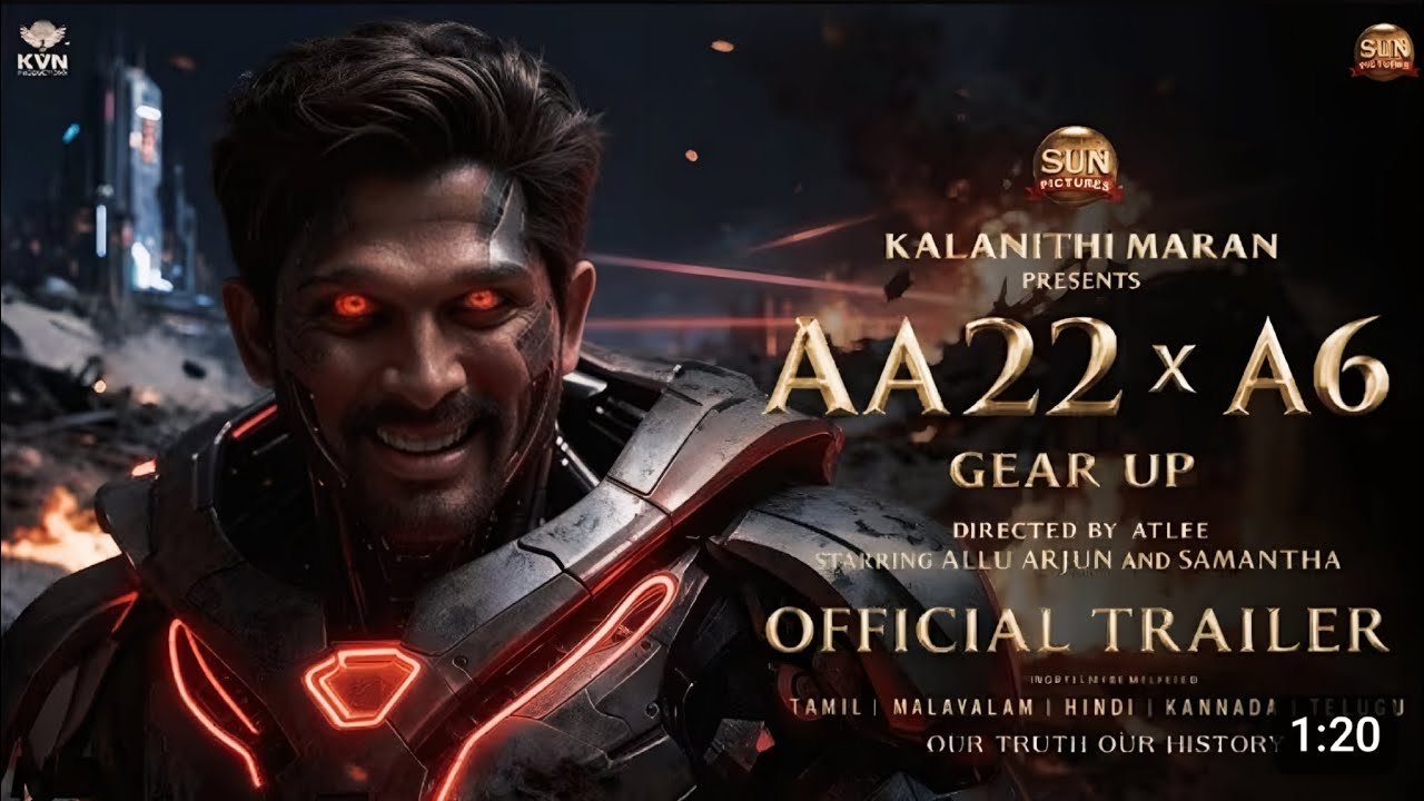 AA22×A6 Official trailer update /Allu arjun /Atlee /Deepika padukone # ...