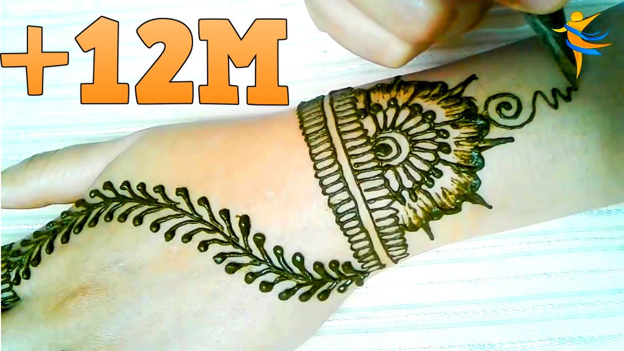 Henna Design From The easiest And Bastel light And elegant with the Arabic Design