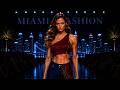 Crimson Denim Fusion | Every Angle Luxury Look | Miami Fashion Show
