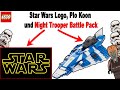 Night Trooper BATTLE PACK, Plo Koon KEHRT zurück und BAUBARES Star Wars Logo|LEGO Star Wars 2025