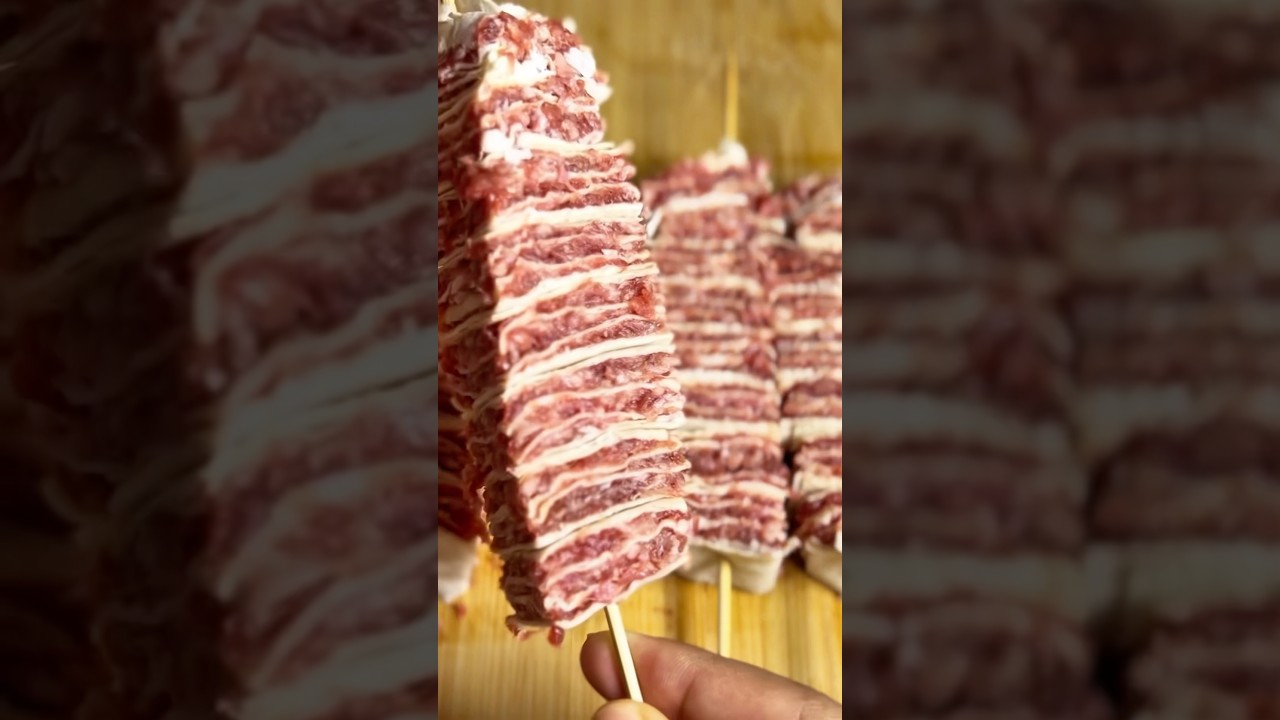 Easy kebab recipe. Lavash and minced meat only two ingredients 