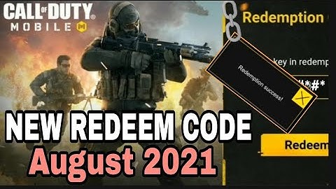 *AUGUST 2021* NEW Cod Mobile Redeem Code | Cod Mobile Garena New Redeemption Code August 2021