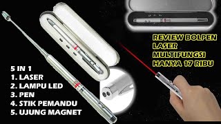 Review pen laser 5 in 1 - pulpen multifungsi Hanya 17 ribu