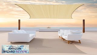 Colourtree 12' x 16' Beige Sun Shade Sail Rectangle Canopy UV Review