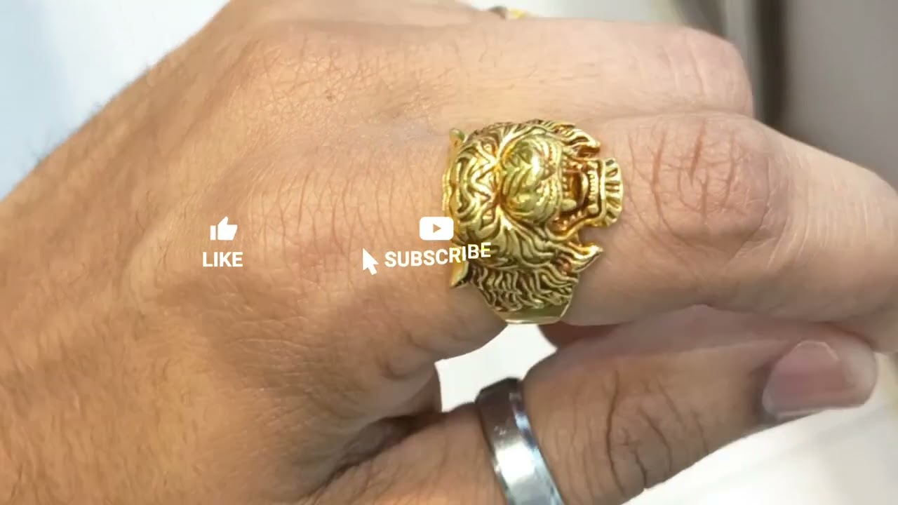 gold tiger ring for man | new gold ring | cf world 