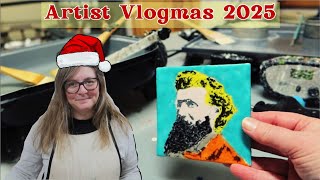 Artist Vlogmas 2025: Andy Warhol Pop art inspired painting and a winter wonderland in West Virginia