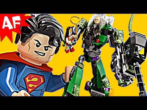 SUPERMAN vs Power Armour LEX LUTHOR - Lego Superheroes Animated Short & Building Review set 6862