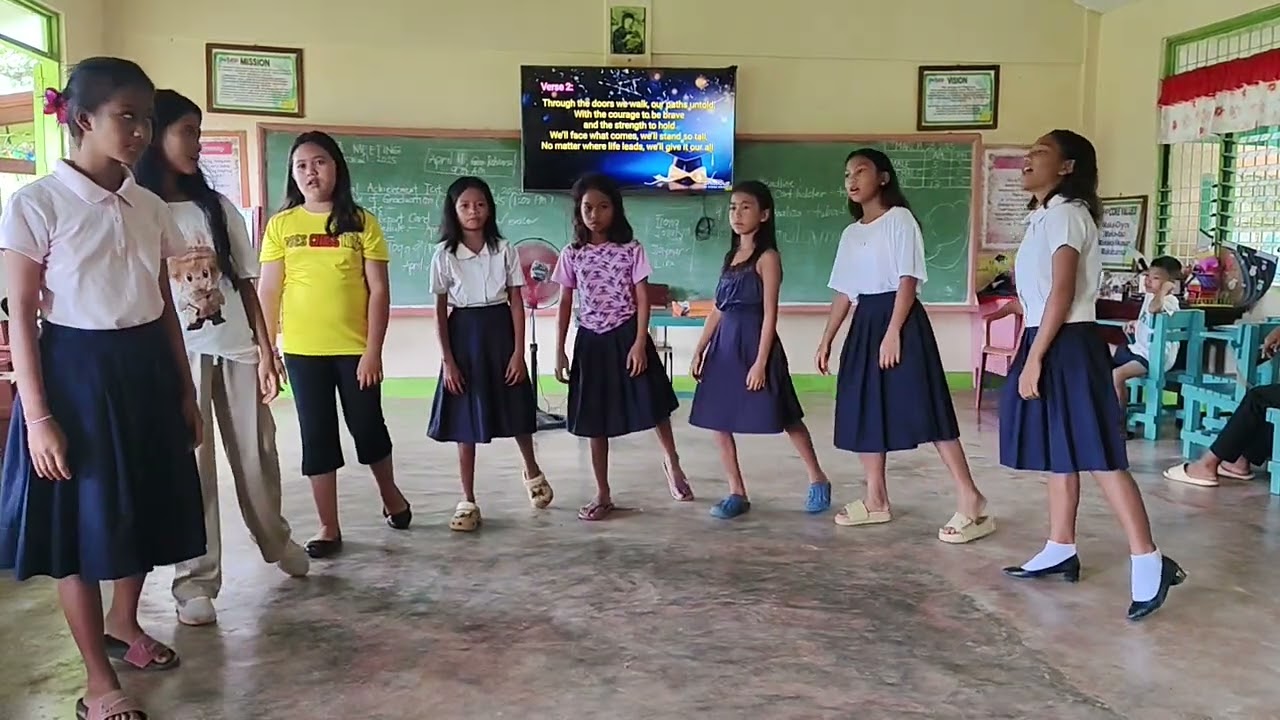 A New Beginning Beginning, Across All Time Action (GRADUATION SONG ) Bagong Silang Elementary School
