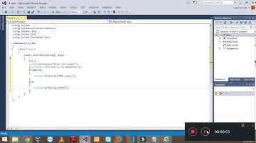 C# tutorial 3| determine odd and even using if-else in c# in visual stdio