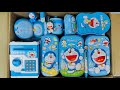 Unboxing Cute DOREMON Stationery📚 Money Safe Locker, Geometry Box, Sharpener, Pen, Dairy, Book Stand