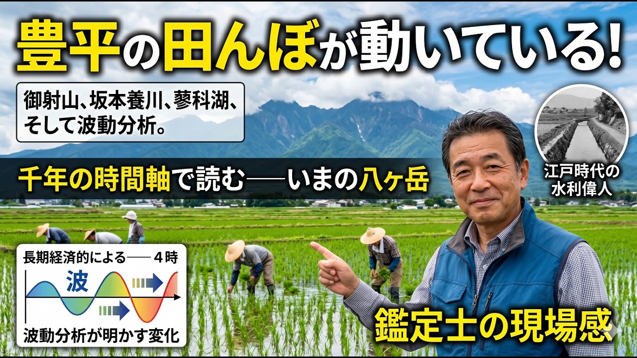 千年の波で読む、いまの八ヶ岳西麓——豊平の田んぼと、蓼科湖の記憶